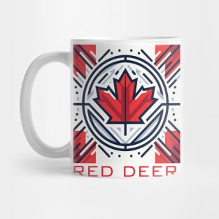 Red Deer Alberta Canada Flag Mug